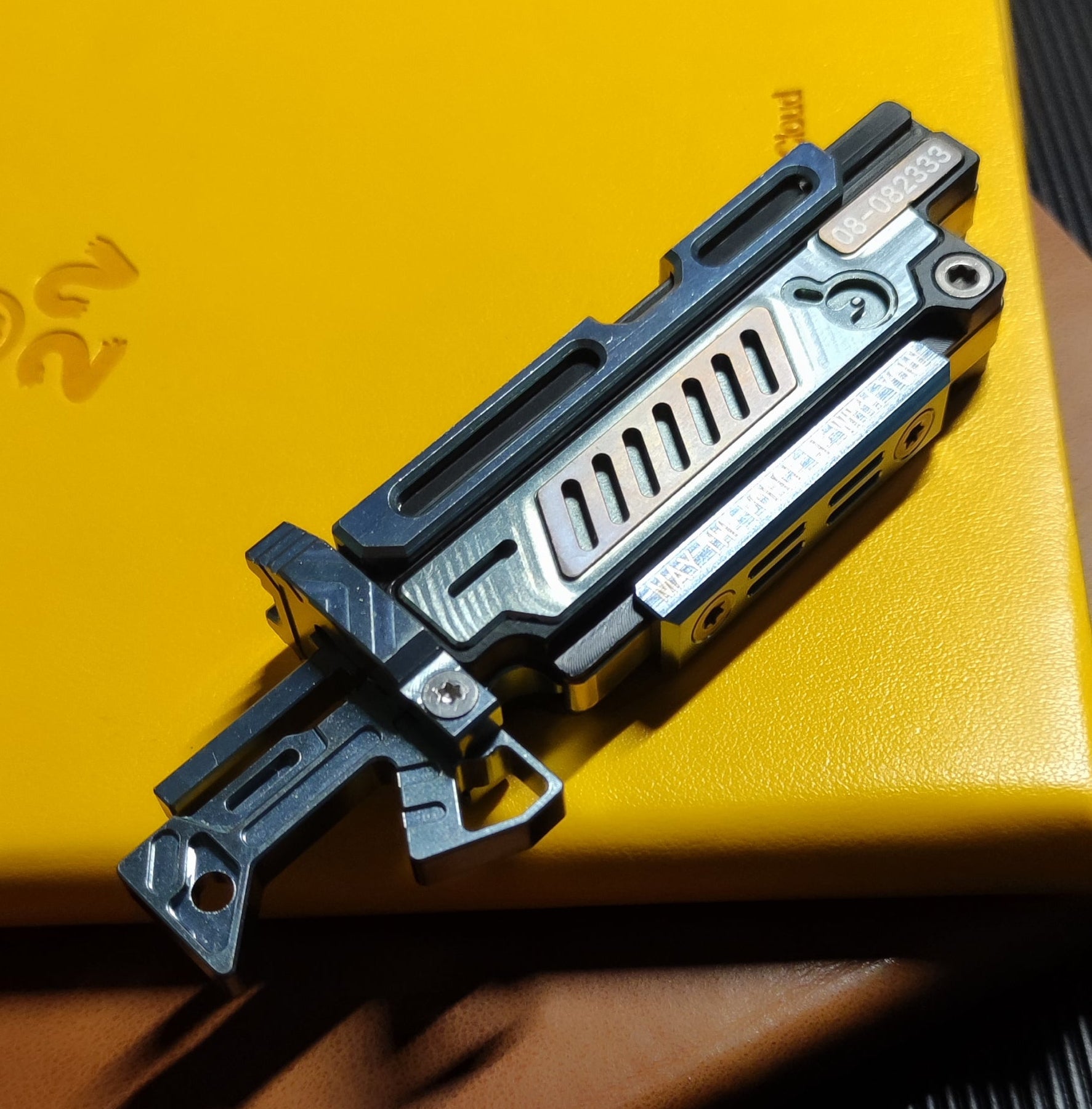 Titanium alloy material, CNC-machined, Iron Bone Storm.