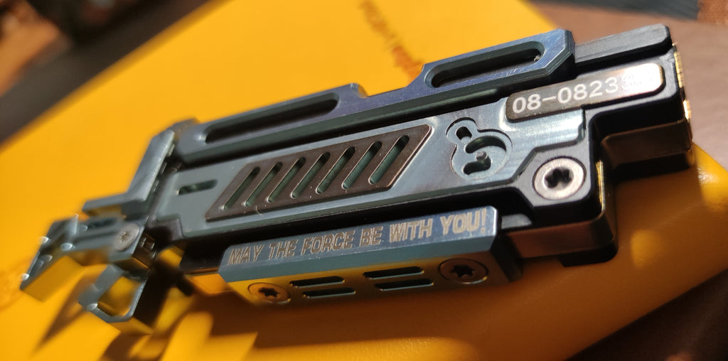 Titanium alloy material, CNC-machined, Iron Bone Storm.