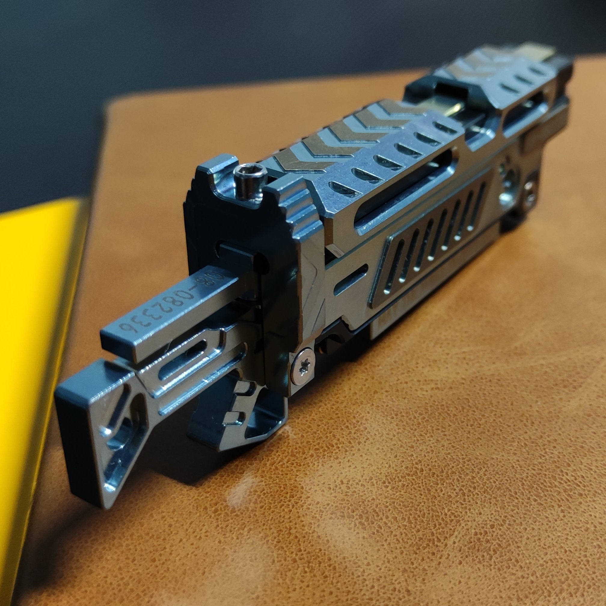 Titanium alloy material, CNC-machined, Iron Bone Storm.