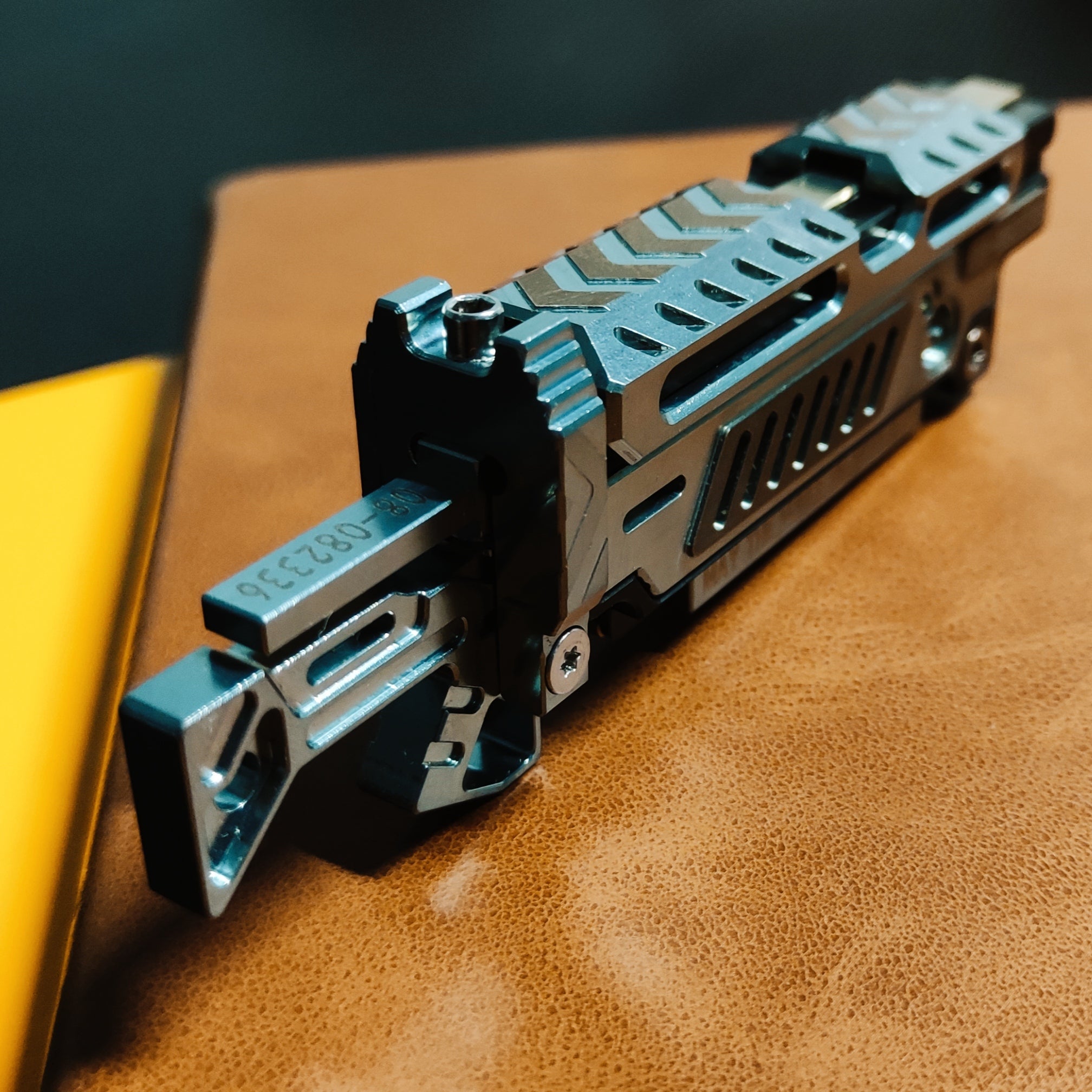 Titanium alloy material, CNC-machined, Iron Bone Storm.