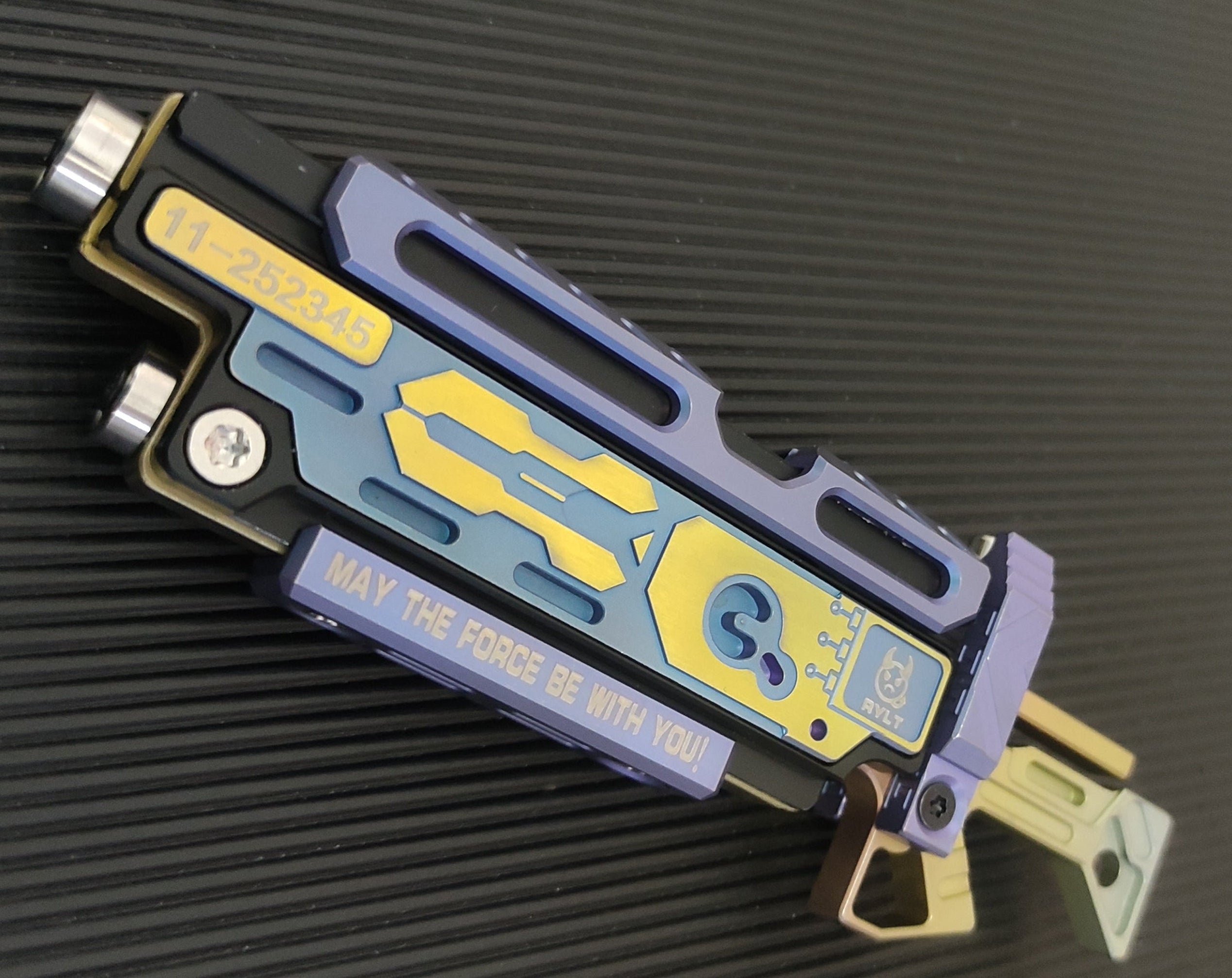 Titanium alloy material, CNC-machined, Iron Bone Storm.