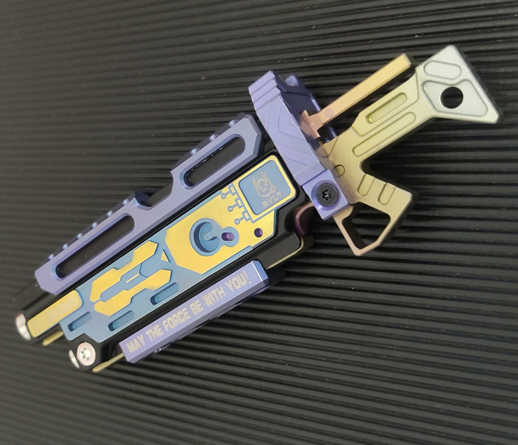 Titanium alloy material, CNC-machined, Iron Bone Storm.