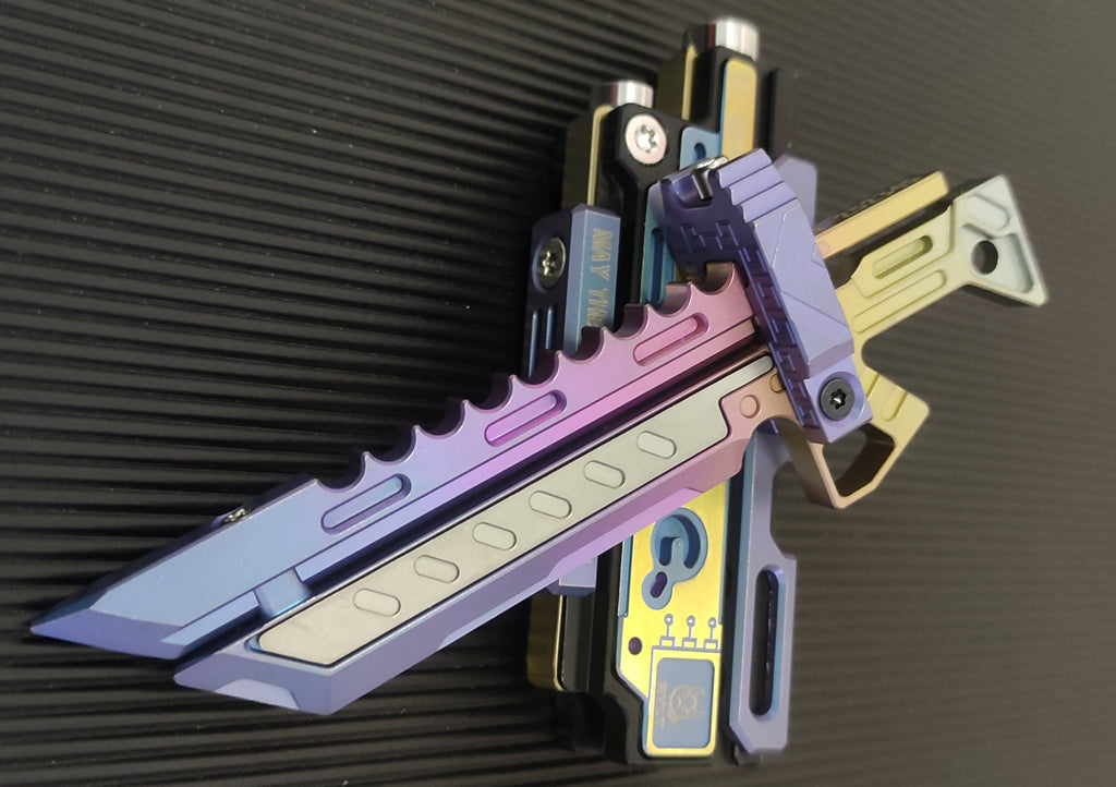 Titanium alloy material, CNC-machined, Iron Bone Storm.