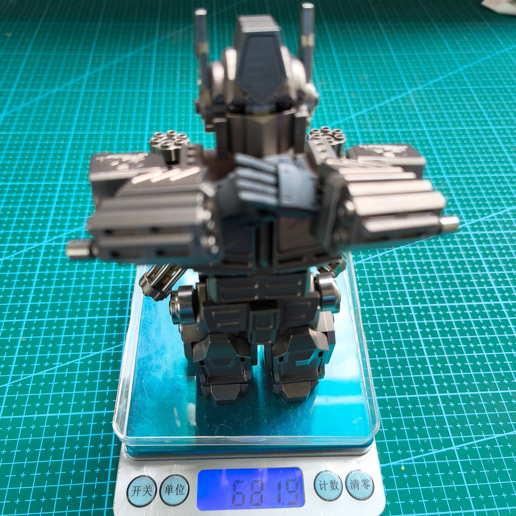 Titanium alloy, CNC machined, Optimus Prime Junior.