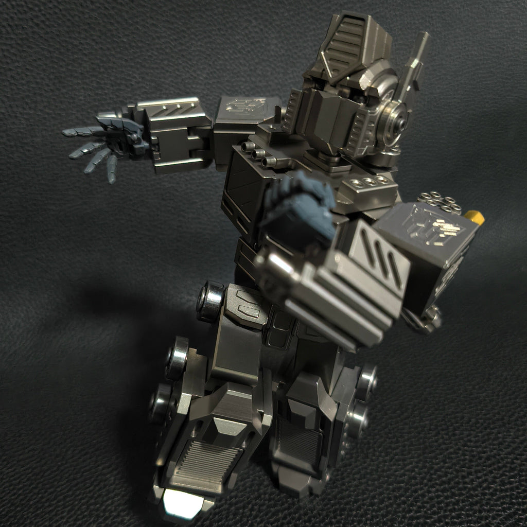 Titanium alloy, CNC machined, Optimus Prime Junior.