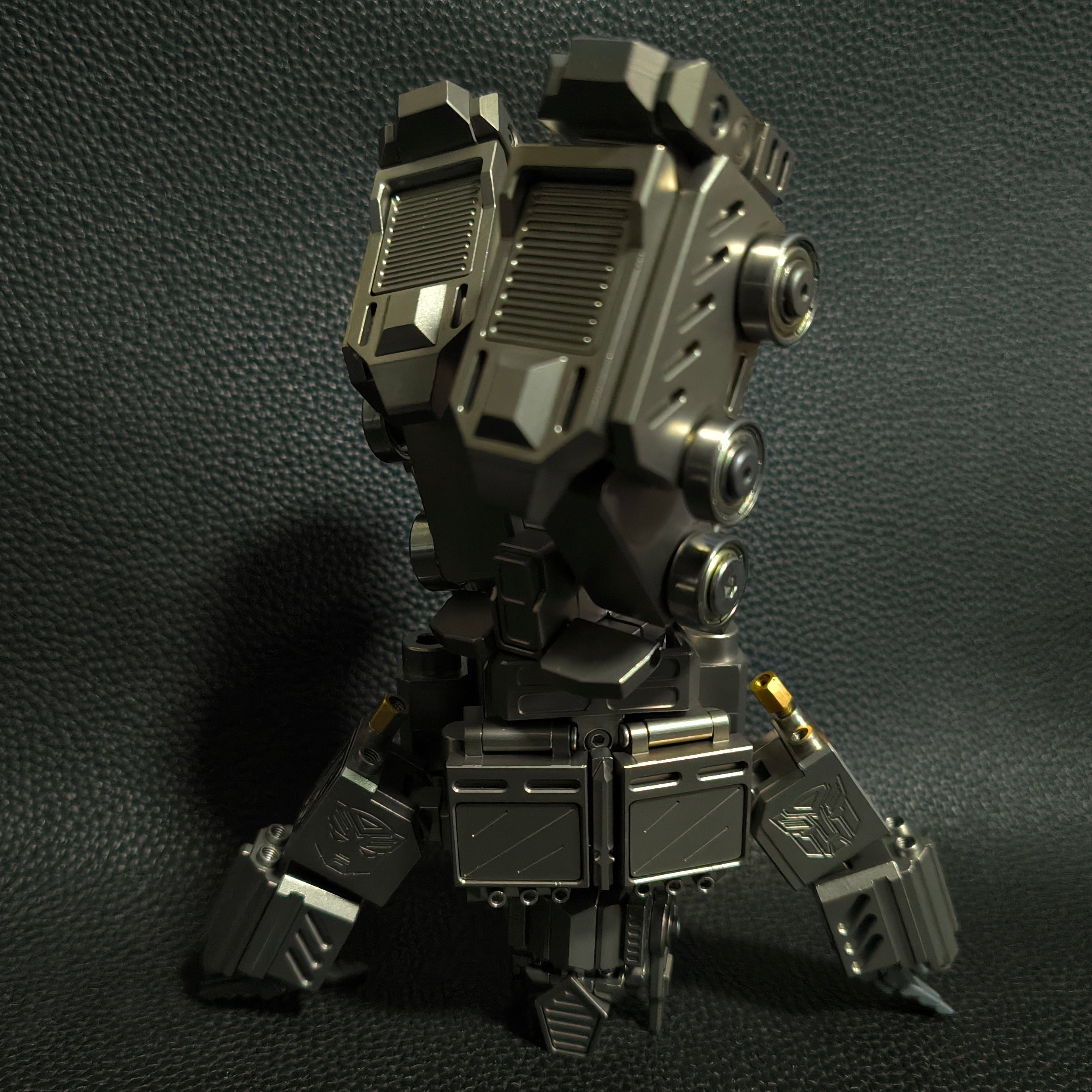 Titanium alloy, CNC machined, Optimus Prime Junior.