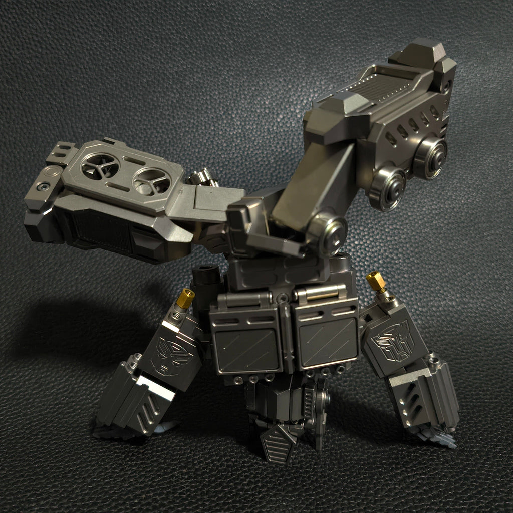 Titanium alloy, CNC machined, Optimus Prime Junior.