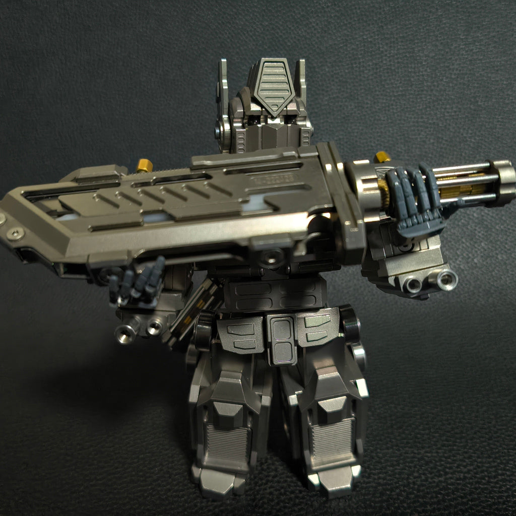 Titanium alloy, CNC machined, Optimus Prime Junior.