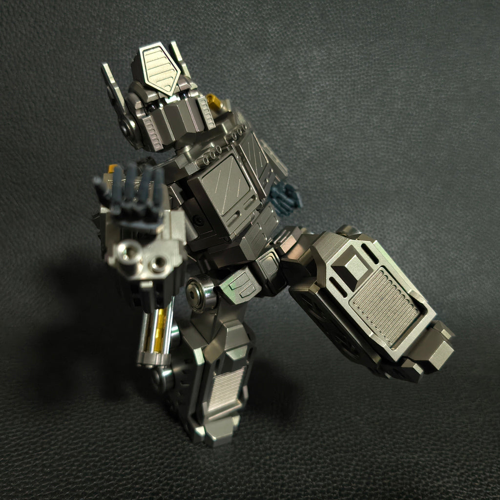 Titanium alloy, CNC machined, Optimus Prime Junior.