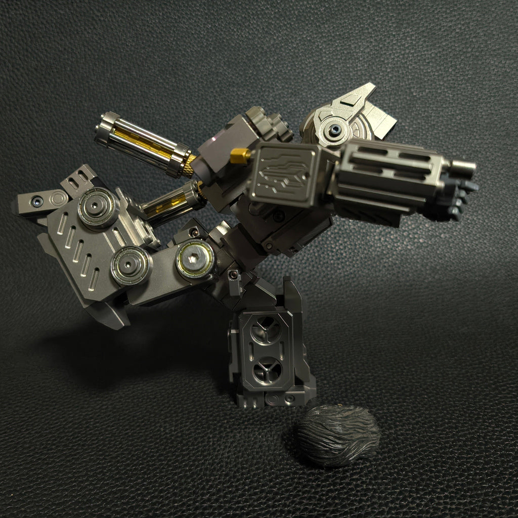 Titanium alloy, CNC machined, Optimus Prime Junior.