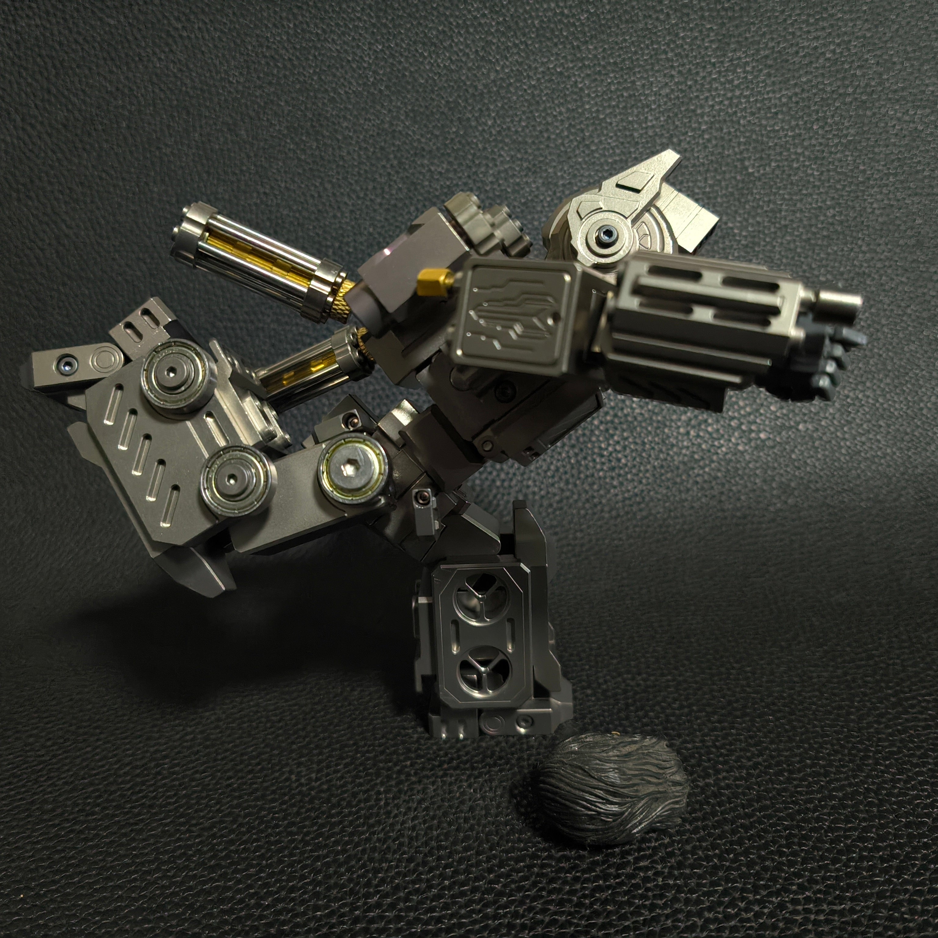 Titanium alloy, CNC machined, Optimus Prime Junior.