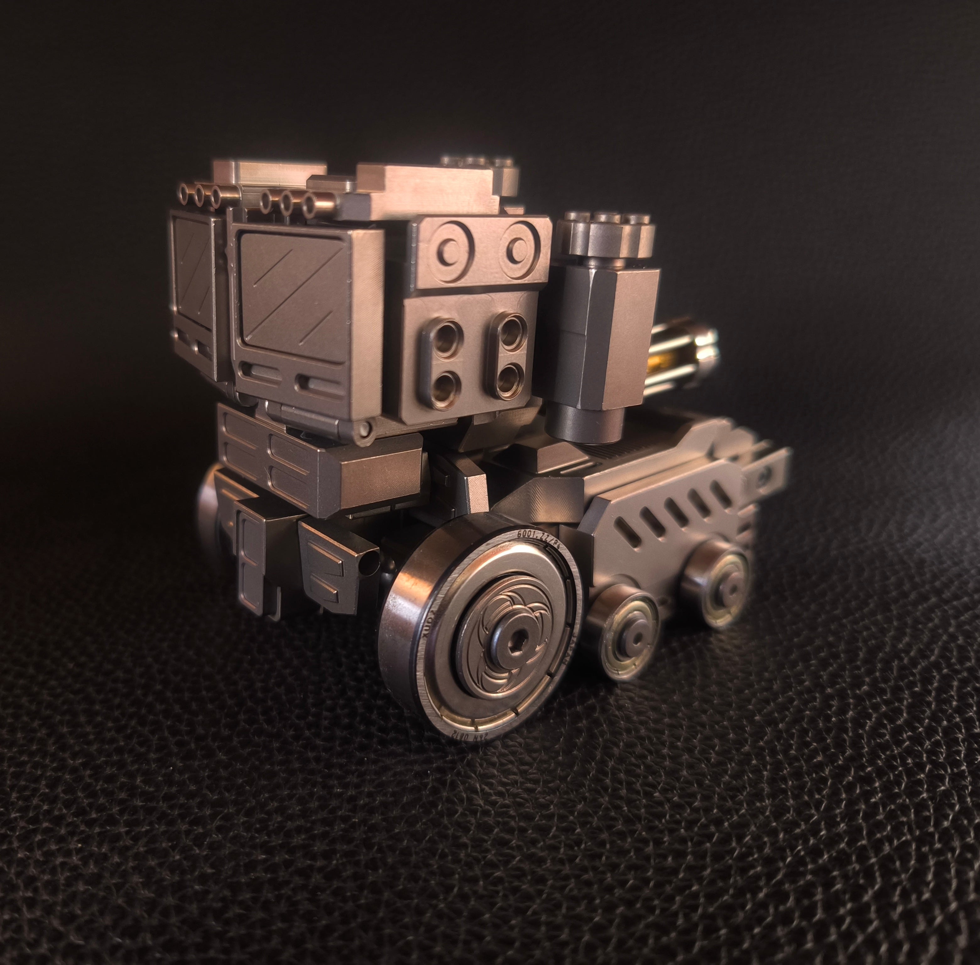 Titanium alloy, CNC machined, Optimus Prime Junior.