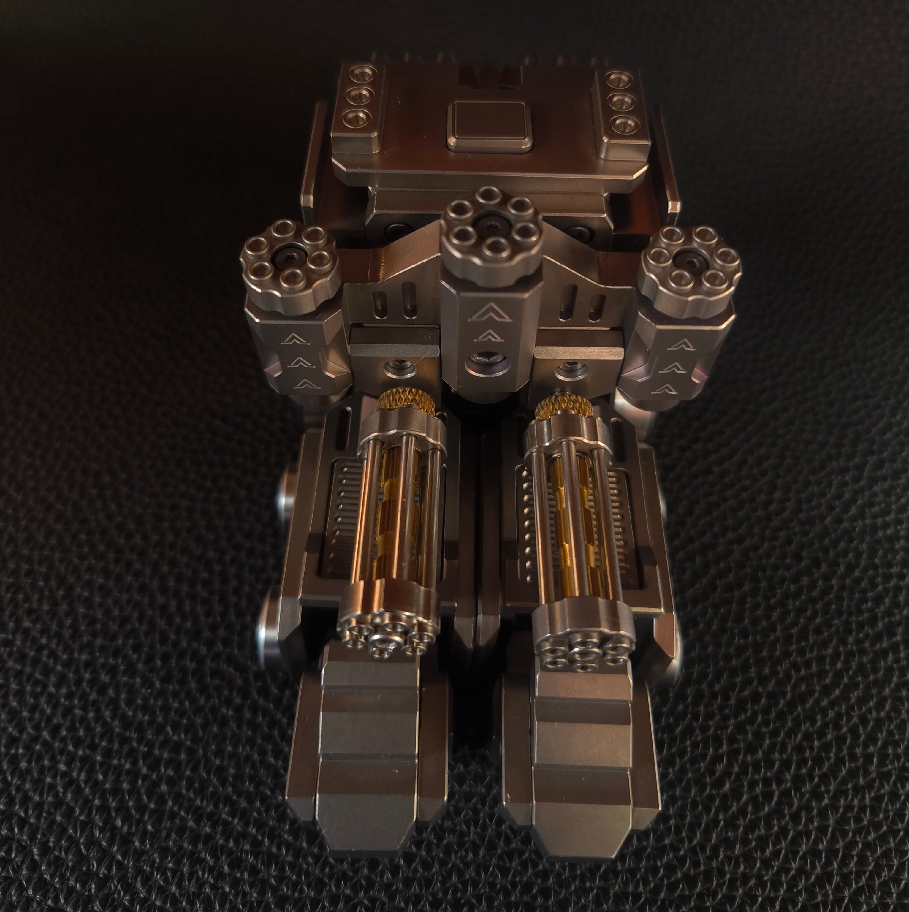 Titanium alloy, CNC machined, Optimus Prime Junior.