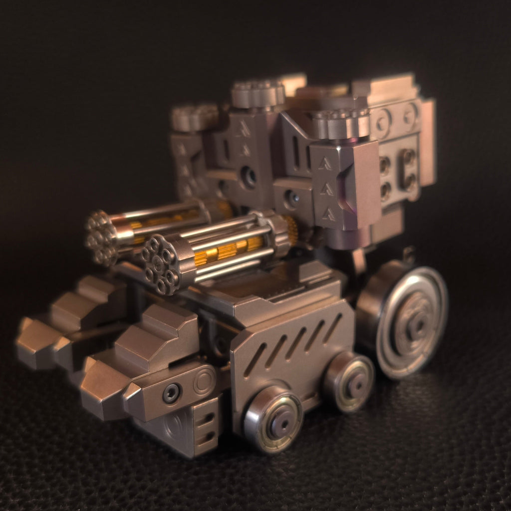 Titanium alloy, CNC machined, Optimus Prime Junior.