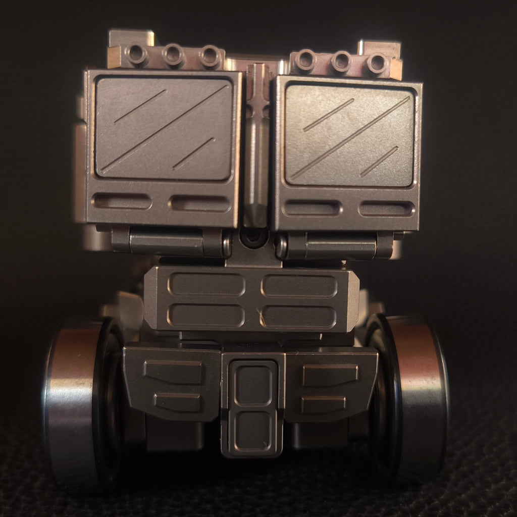 Titanium alloy, CNC machined, Optimus Prime Junior.
