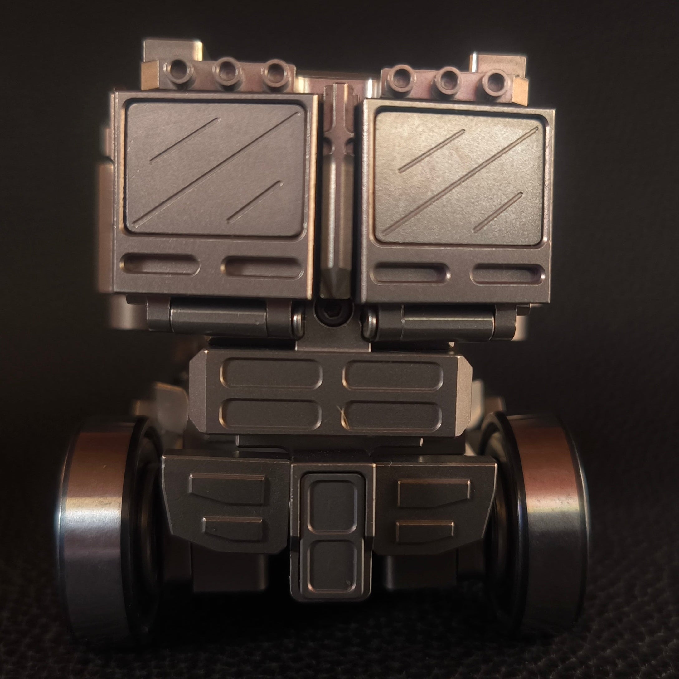 Titanium alloy, CNC machined, Optimus Prime Junior.