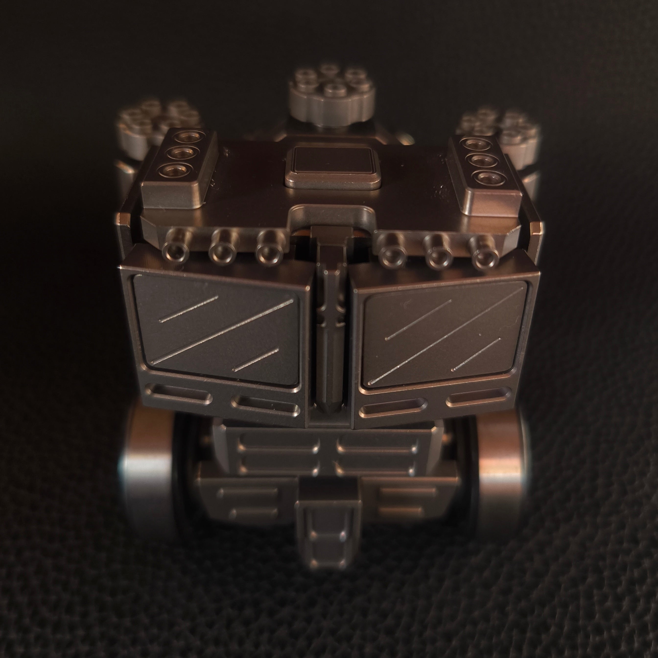 Titanium alloy, CNC machined, Optimus Prime Junior.