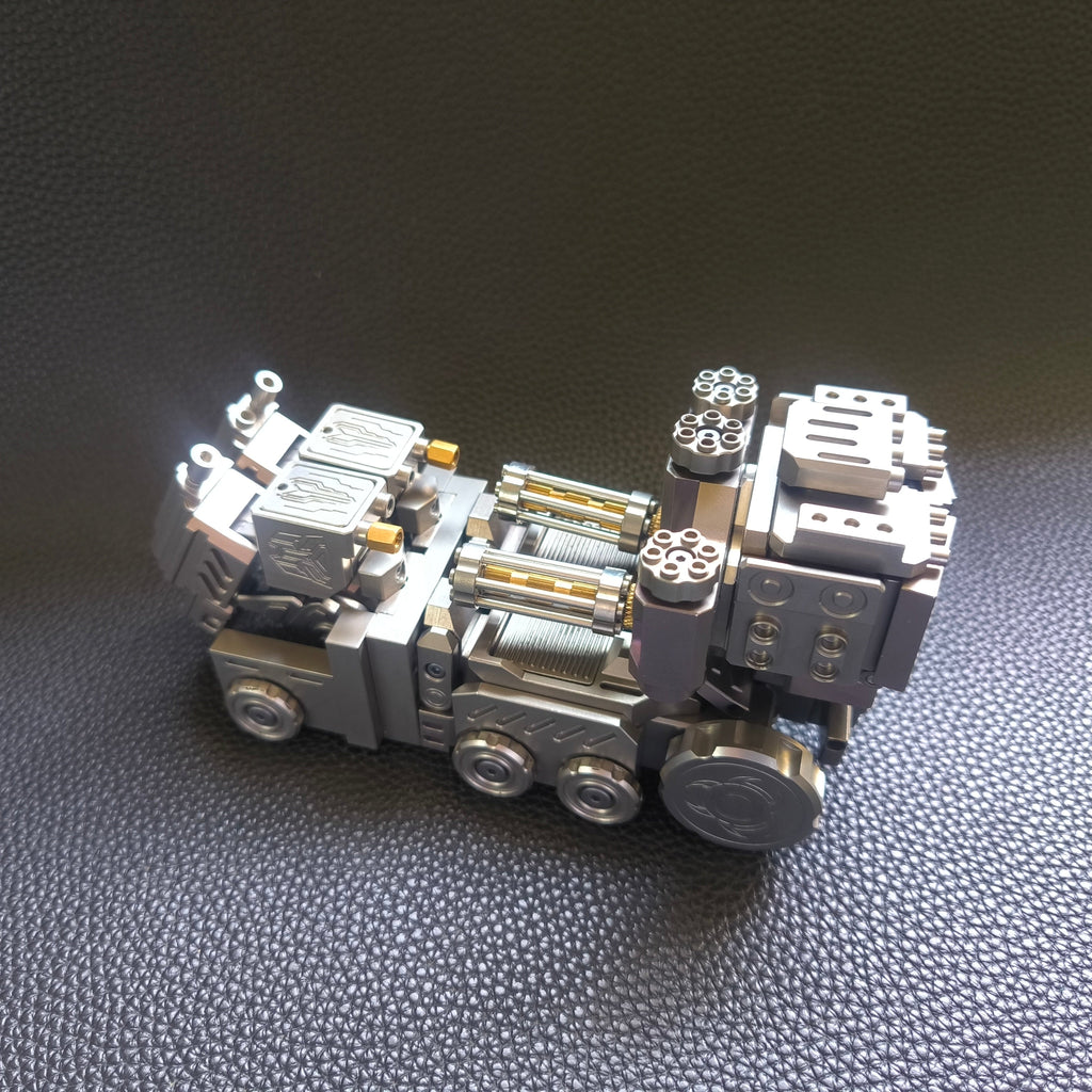 Titanium alloy, CNC machined, Optimus Prime Junior.