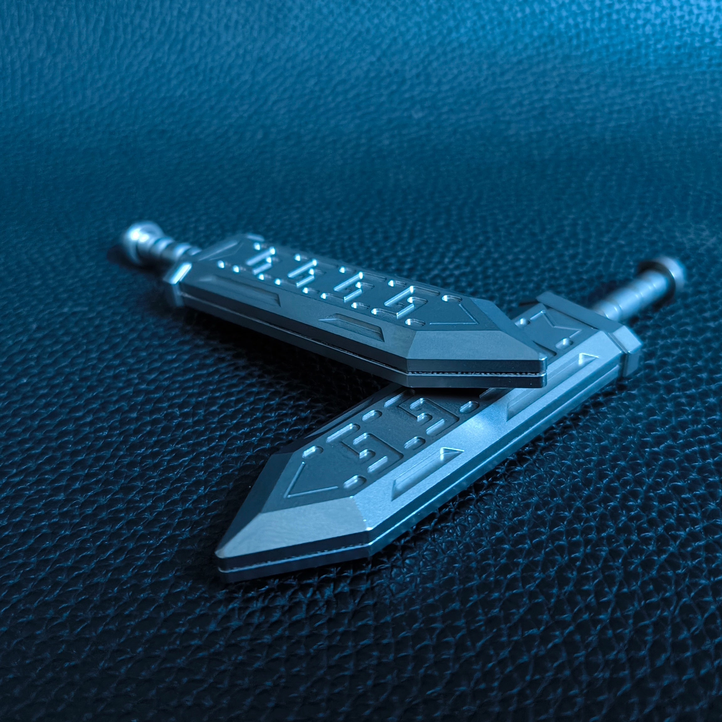 Titanium alloy, CNC machined, Swift Feather Sword.