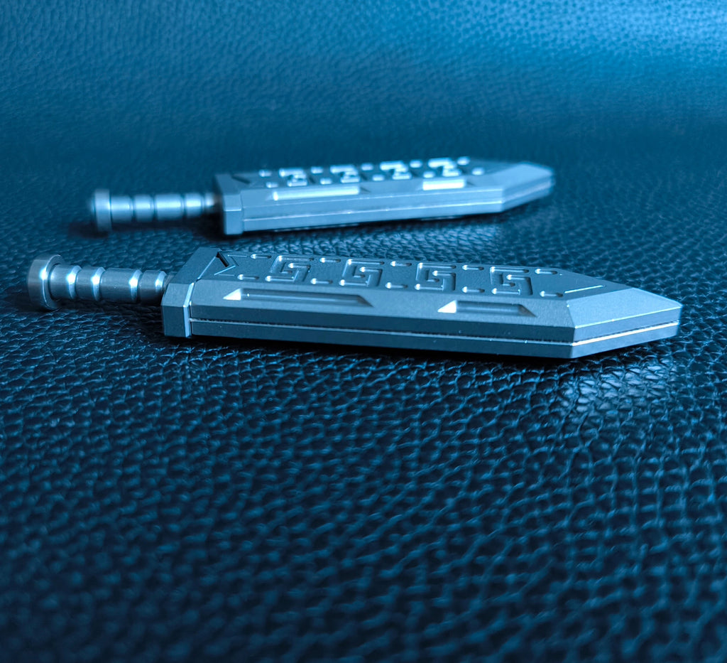 Titanium alloy, CNC machined, Swift Feather Sword.