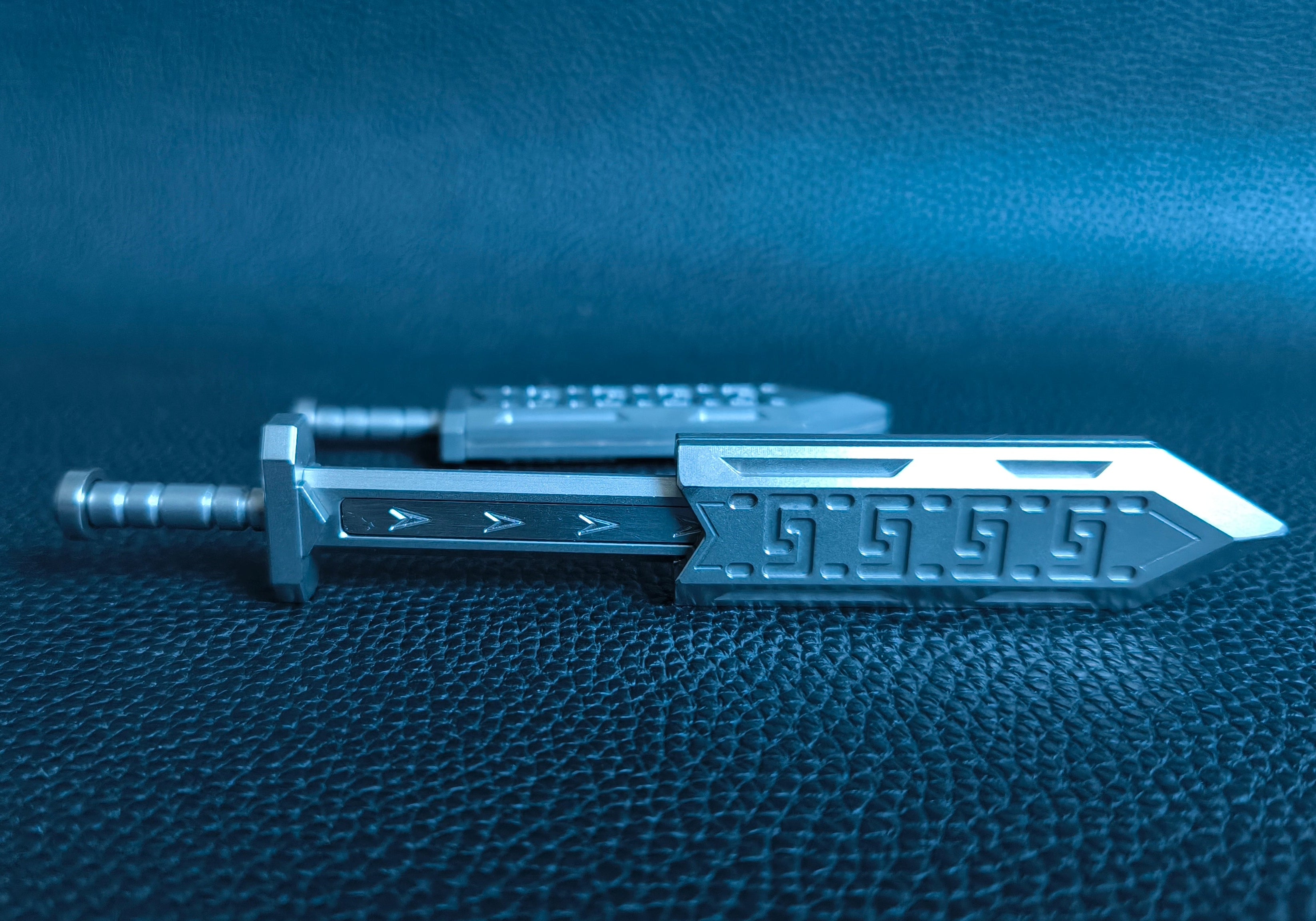 Titanium alloy, CNC machined, Swift Feather Sword.