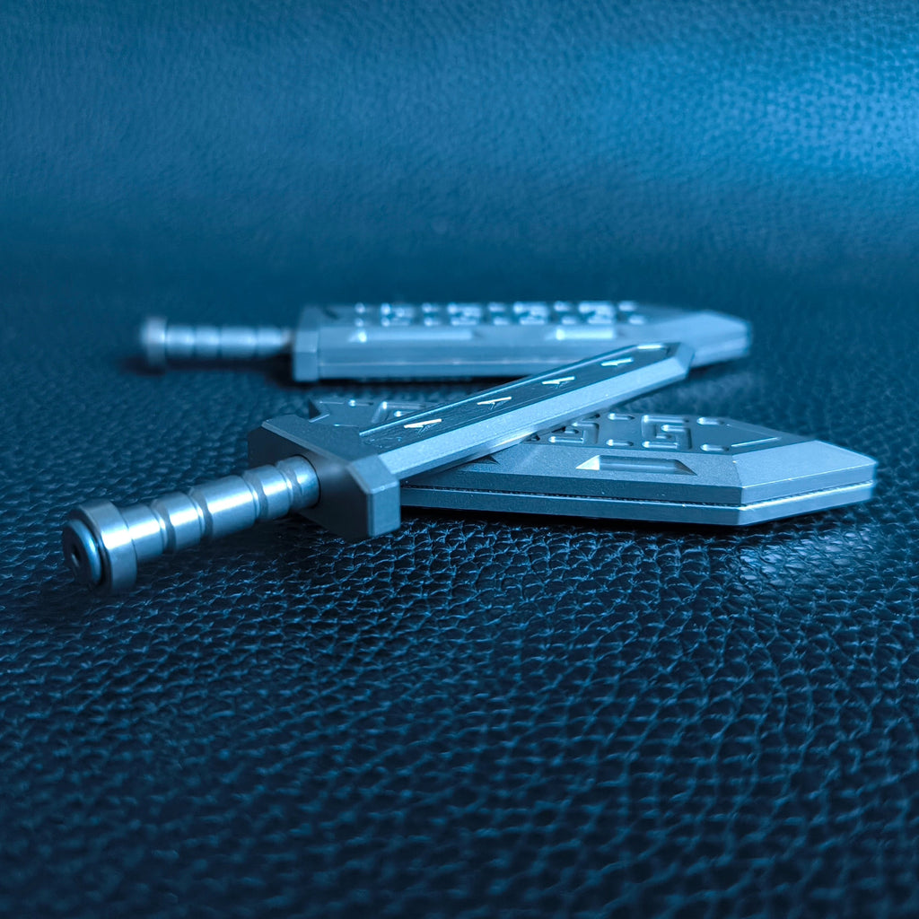 Titanium alloy, CNC machined, Swift Feather Sword.