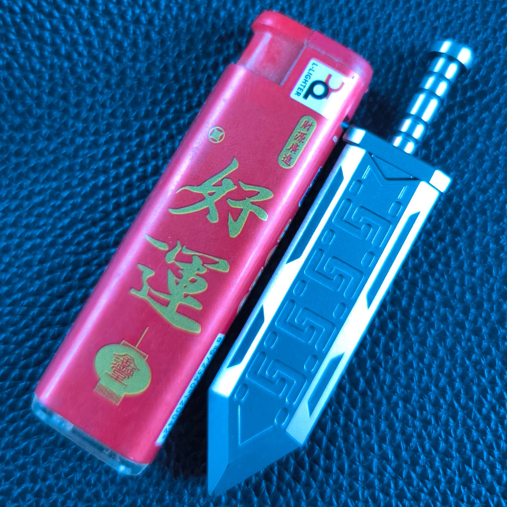 Titanium alloy, CNC machined, Swift Feather Sword.